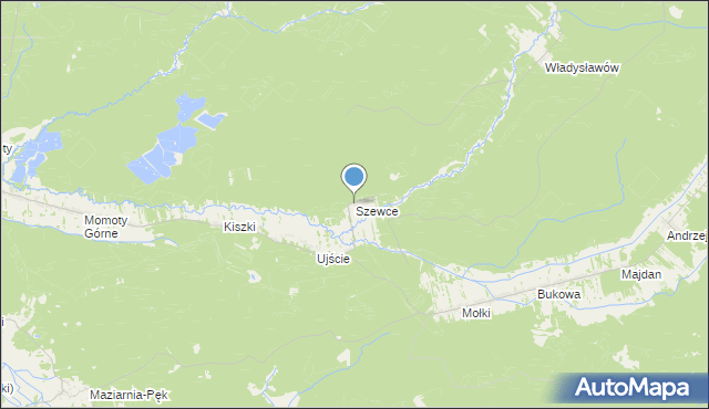 mapa Szewce, Szewce gmina Janów Lubelski na mapie Targeo